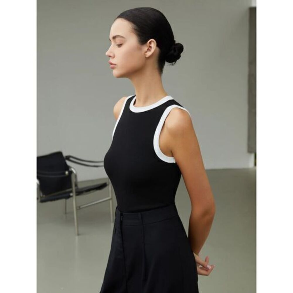 Commense Worth A Million Contrast Trim‎ Tank Top Size Med